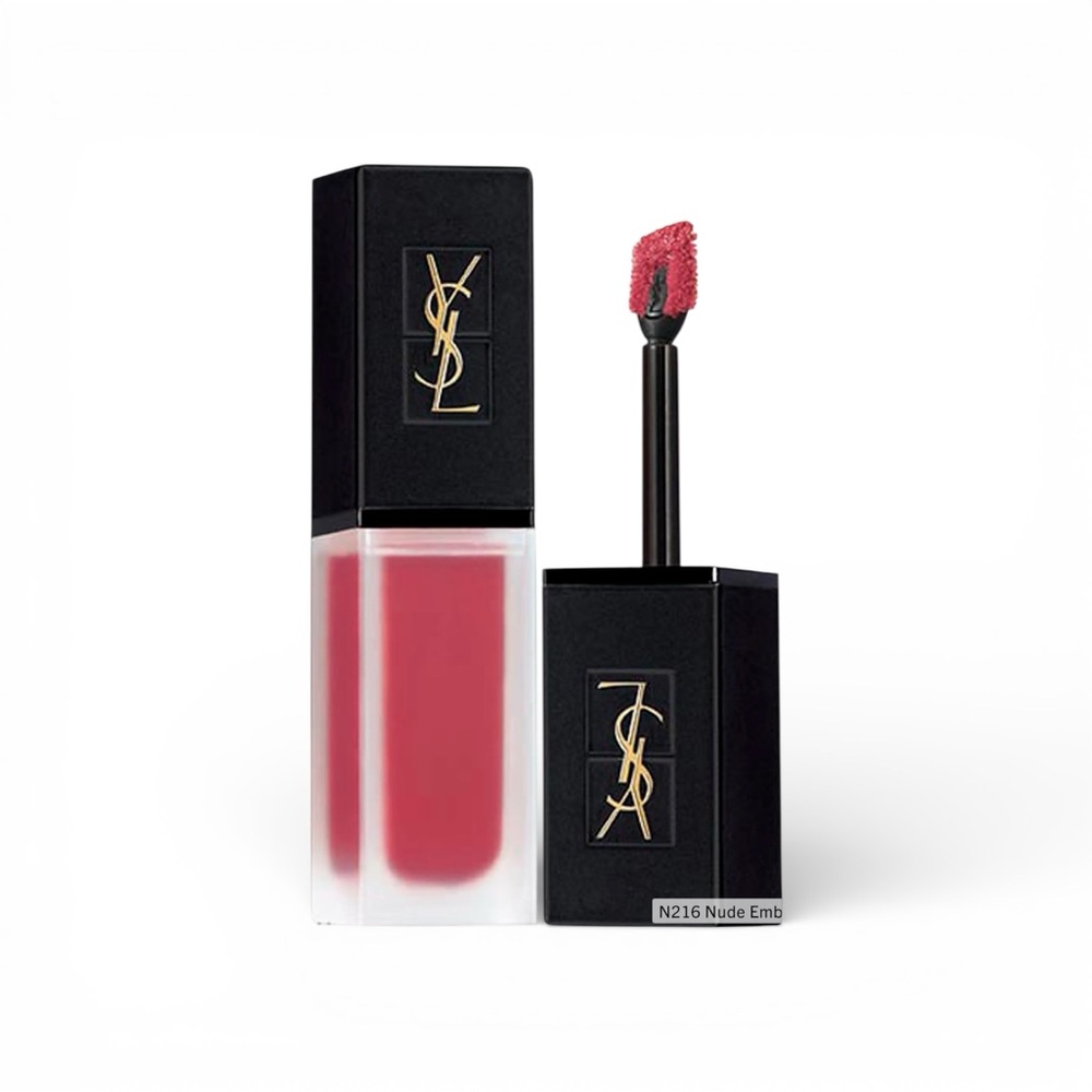NWT Yves Saint Laurent Tatouage Couture Velvet Cream Lip Stain N216 Nude Emblem